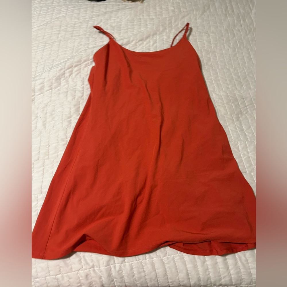 Abercrombie Fitch Cami Tennis Dress Medium Coral